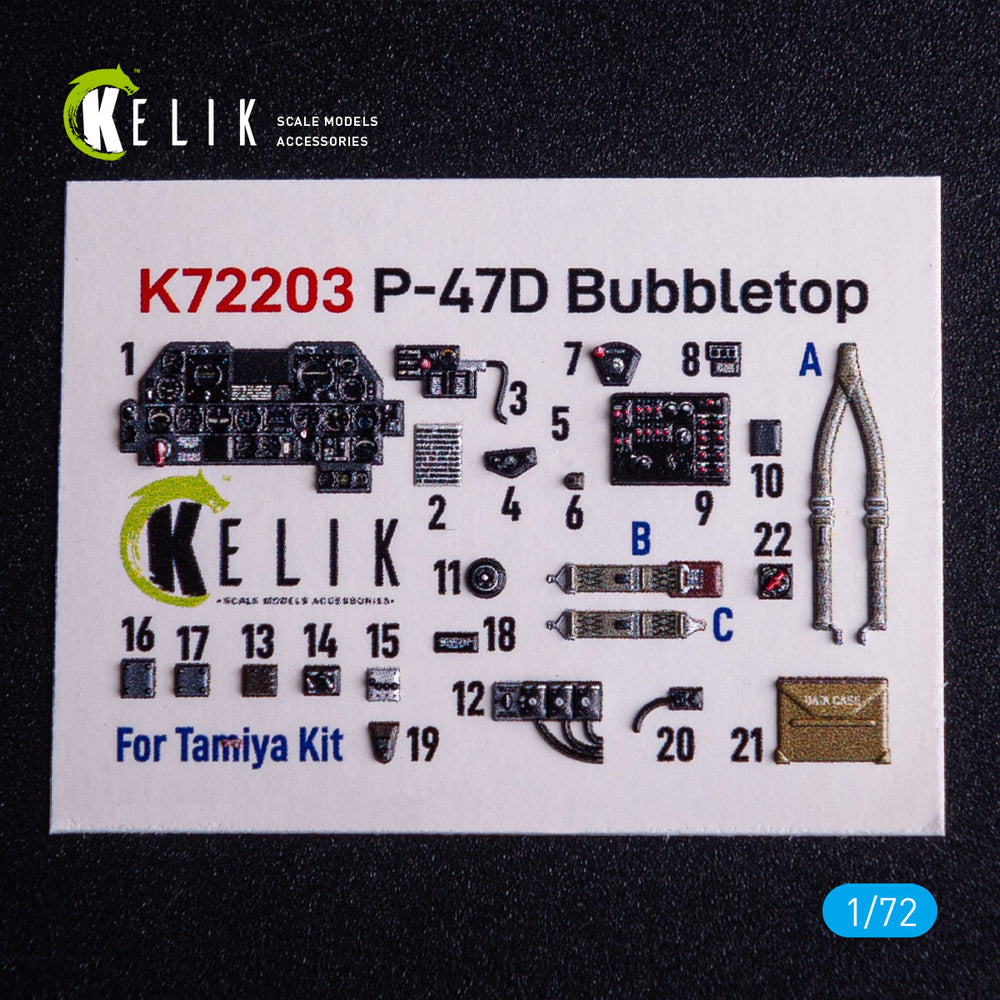 Kelik K3D72203 1:72 Republic P-47D Thunderbolt Bubbletop