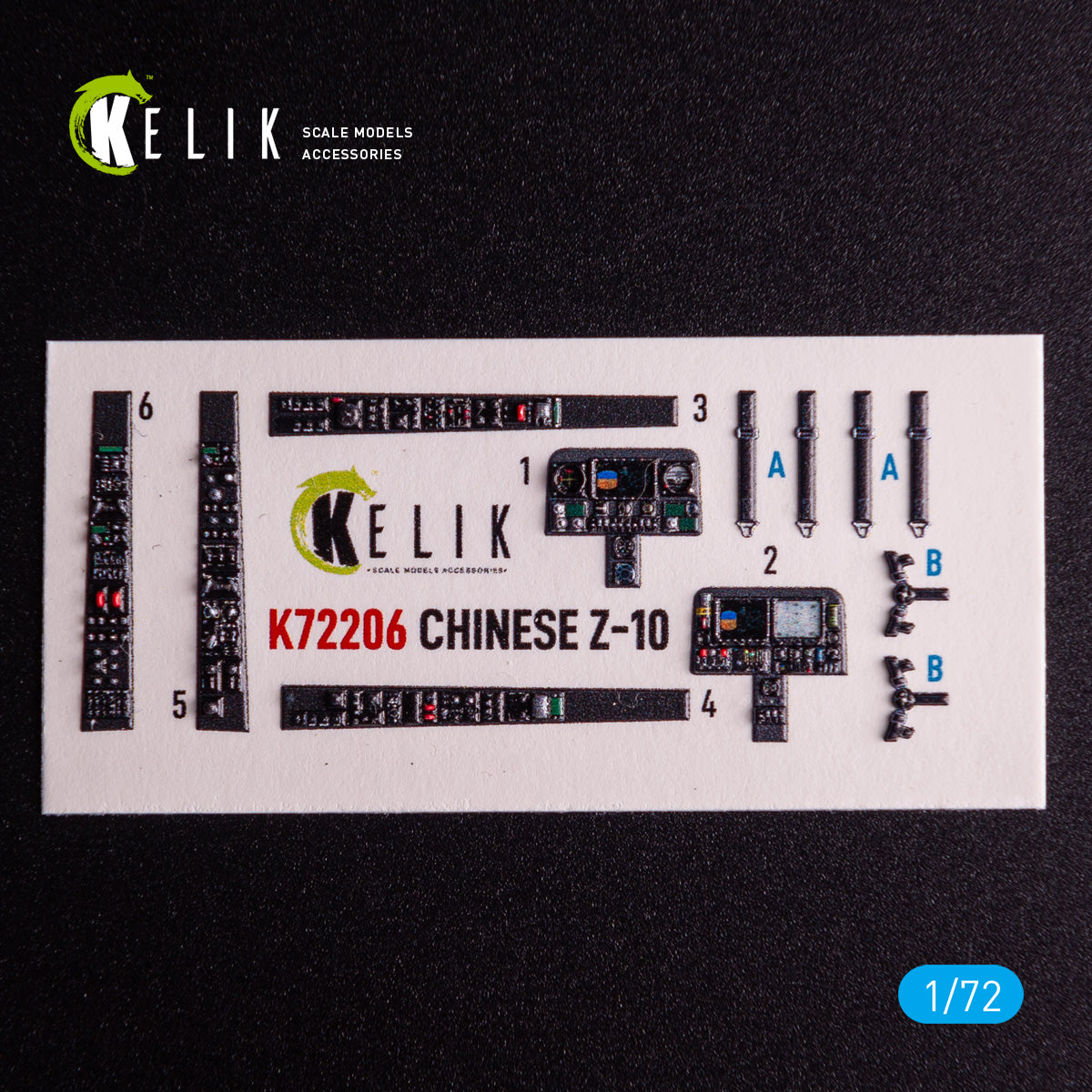 Kelik K3D72206 1:72 Z-10 Chinese helicopter