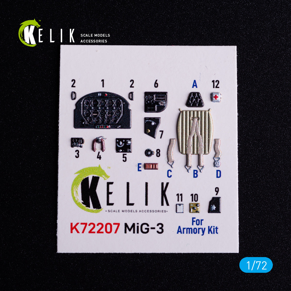 Kelik K3D72207 1:72 Mikoyan MiG-3