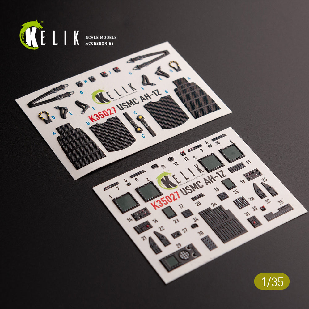 Kelik K3D35027 1:35 Bell AH-1Z interior 3D-decals