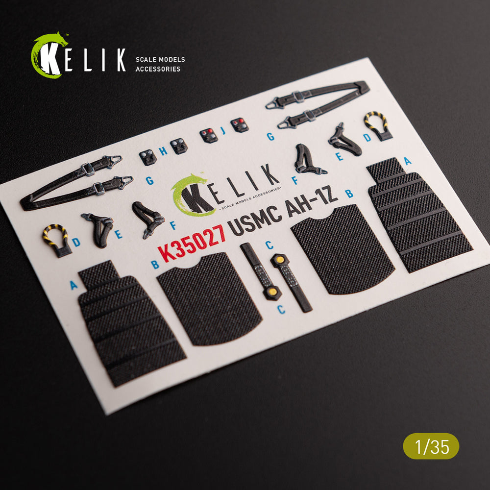 Kelik K3D35027 1:35 Bell AH-1Z interior 3D-decals