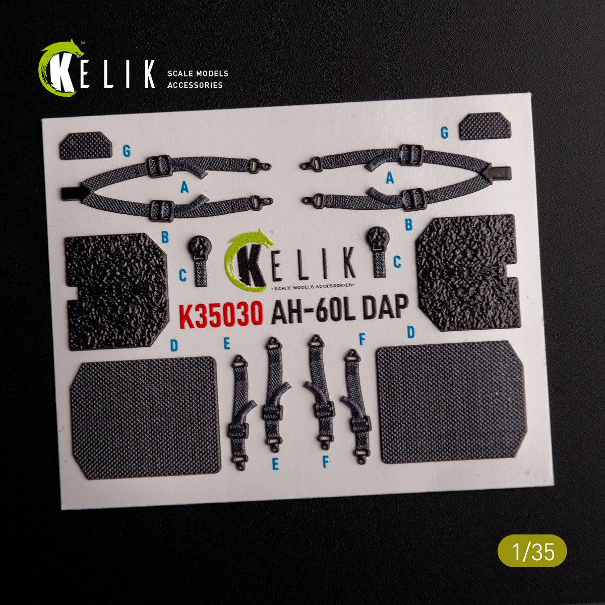 Kelik K3D35030 1:35 Sikorsky Sikorsky AH-60L DAP interior 3D-decals