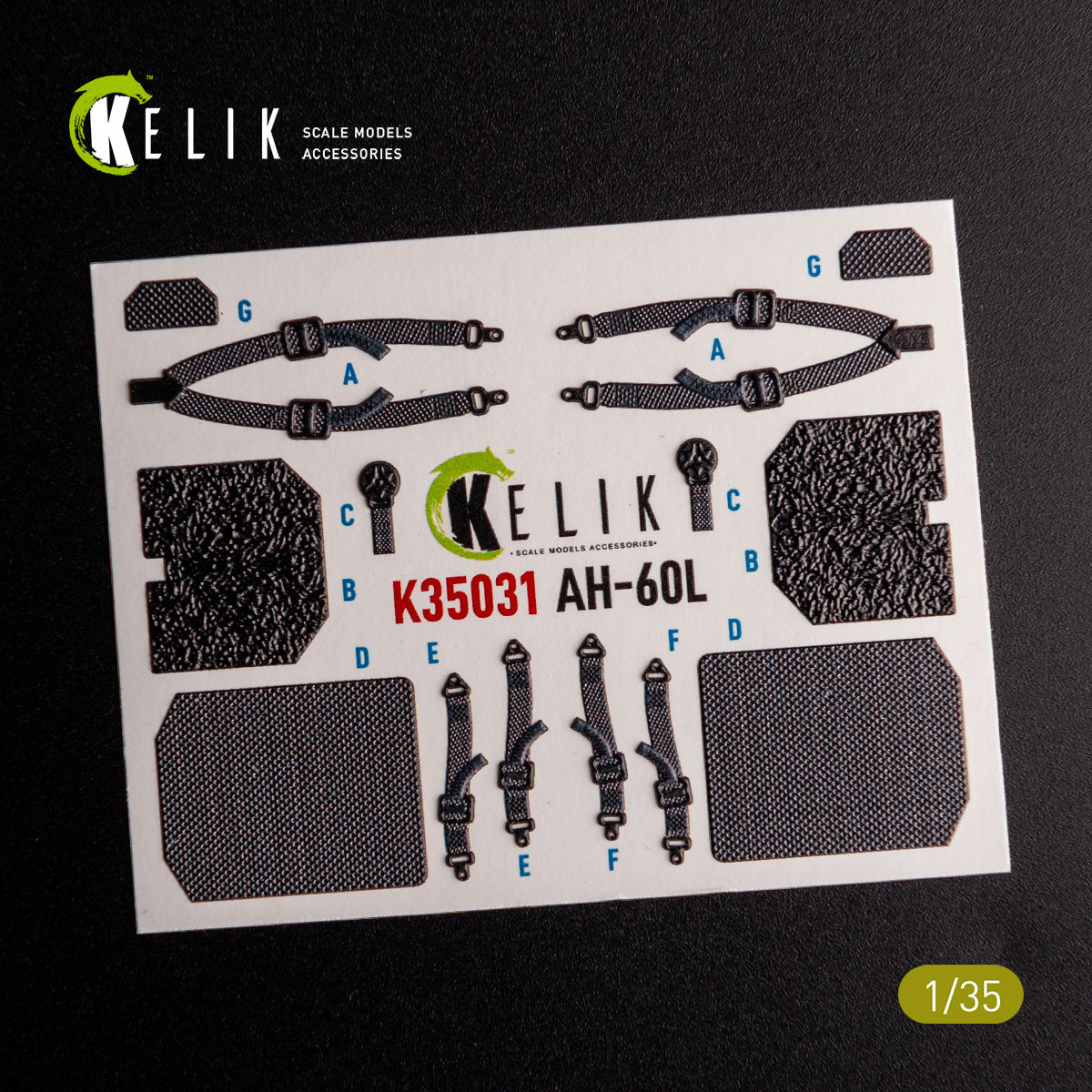 Kelik K3D35031 1:35 Sikorsky UH-60L interior 3D-decals