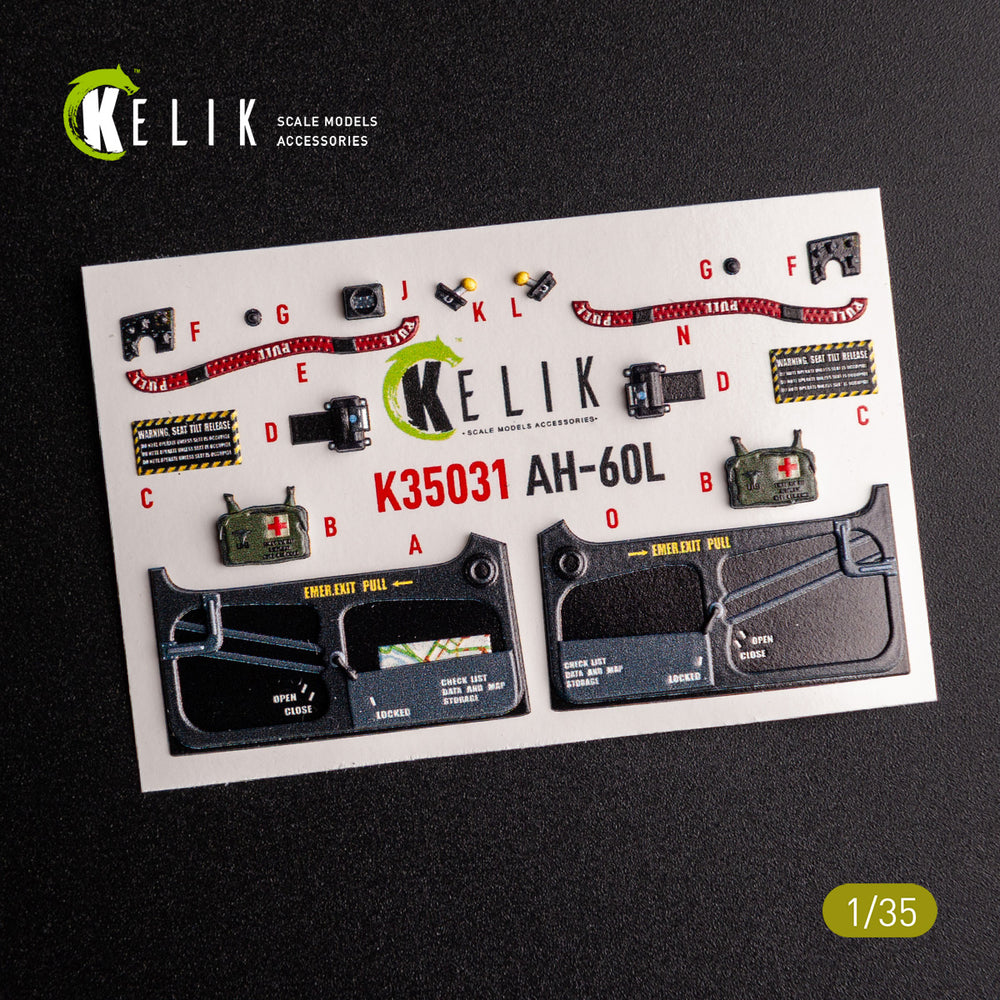 Kelik K3D35031 1:35 Sikorsky UH-60L interior 3D-decals
