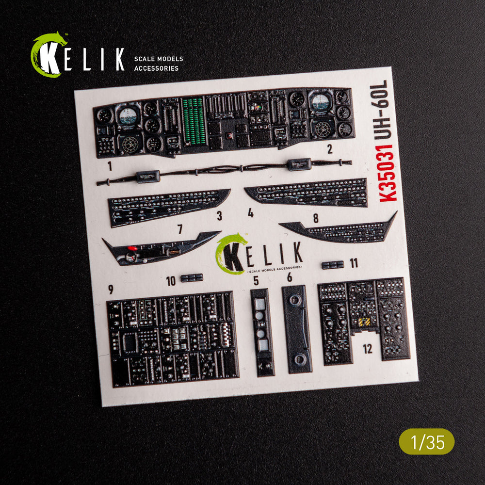 Kelik K3D35031 1:35 Sikorsky UH-60L interior 3D-decals