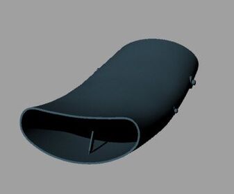 Kazan KAZ48020TAM F-16C Smallmouth Seamless Intake for Tamiya 1:48