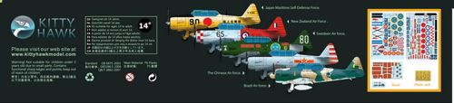 Kitty Hawk KH32002 North-American T-6 Texan Multi-Nation Decals 1:32