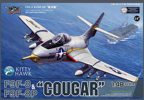 Kitty Hawk Models KH80127 1:48 Grumman F9F-8/F9F-8P Cougar