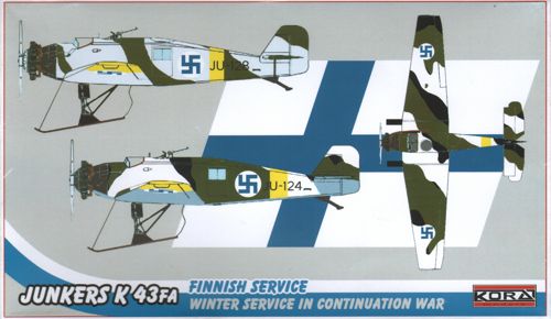 Kora KORA72161 1:72 Junkers K 43FA Ski