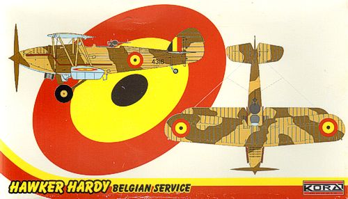 Kora KORA72164 1:72 Hawker Hardy Tropical Belgium Service