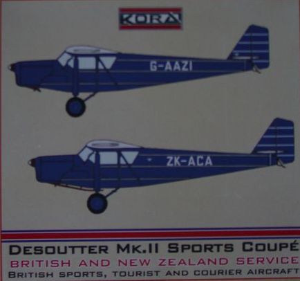 Kora KORA72169 1:72 Desoutter Mk.II Sports Coupe