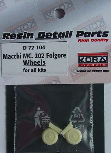Kora KORAD72104 1:72 Macchi C.202 'Folgore' Wheels