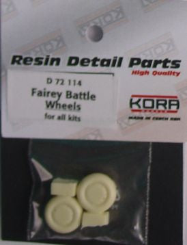 Kora KORAD72114 1:72 Wheels for Fairey Battle
