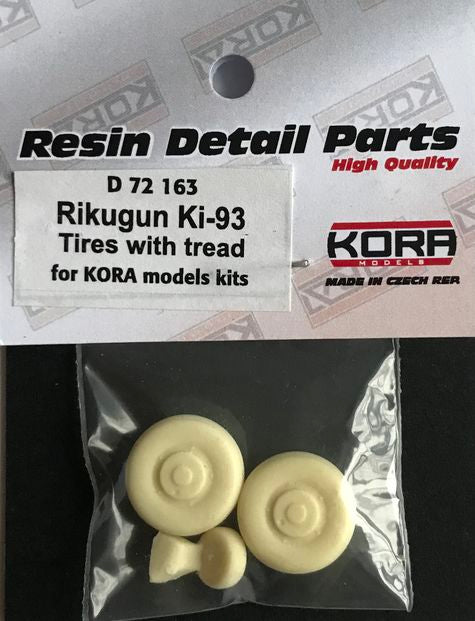 Kora KORAD72163 1:72 Rikugun Ki-93 Wheels with tread