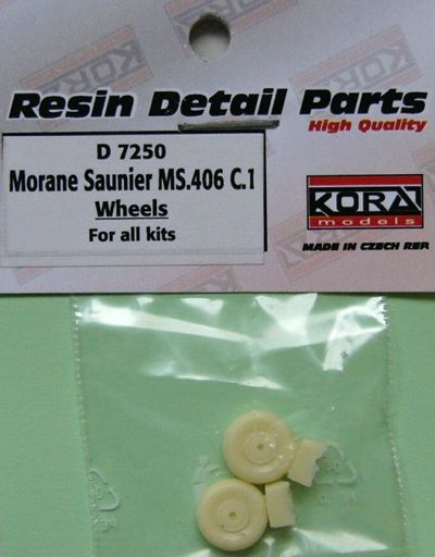 Kora KORAD7250 1:72 Morane-Saulnier MS.406C1 wheels