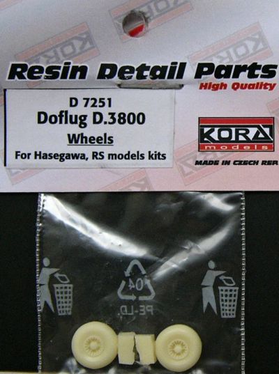 Kora KORAD7251 1:72 Doflug D.3802 wheels