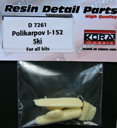 Kora KORAD7261 1:72 Skis for Polikarpov I-15bis