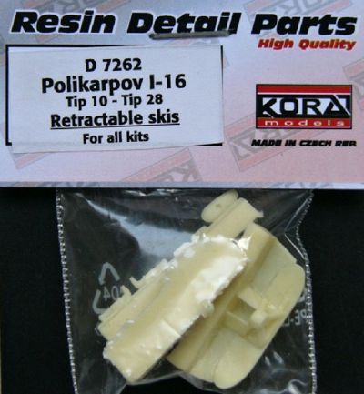 Kora KORAD7262 1:72 Retractable Skis for Polikarpov I-16 Typ 10