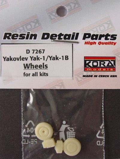 Kora KORAD7267 1:72 Wheels for Yakovlev Yak-1/Yak-1B