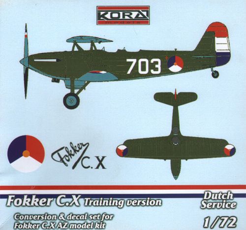 Kora KORC7255 1:72 Fokker C.X Trainer