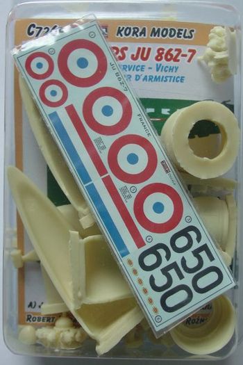 Kora KORC7265 1:72 Junkers Ju-86Z-7 French service Vichy Conversion set