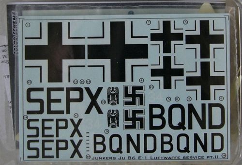 Kora KORC7276 1:72 Junkers Ju-86E-1 Luftwaffe Conversion set Part II.