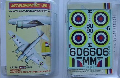 Kora KORC7289 1:72 Mitsubishi MC-20-I Manchukuo Conversion Set