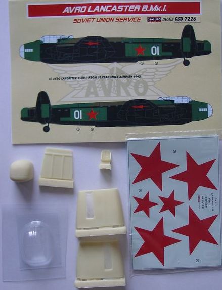Kora KORCS7226 1:72 Avro Lancaster B.I/III Soviet Union Service detail & Decal