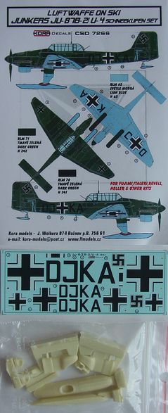 Kora KORCSD7266 1:72 Junkers Ju-87B-2/U-4 'Stuka' Ski