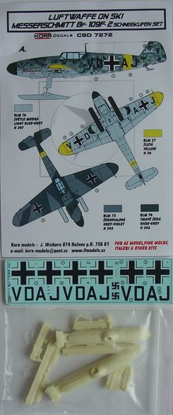 Kora KORCSD7272 1:72 Messerschmitt Bf-109F-2 Ski