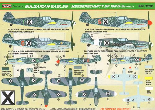 Kora KORD3208 1:32 Messerschmitt Bf-109G-6 Strela