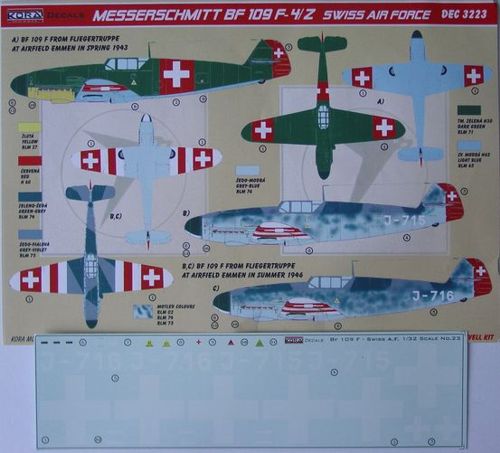 Kora KORD3223 1:32 Messerschmitt Bf-109F-4/Z