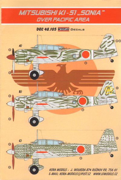 Kora KORD48105 1:48 Mitsubishi Ki-51 'Sonia'