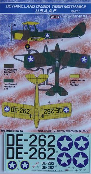 Kora KORD48128 1:48 de Havilland DH.82A Tiger Moth Mk.II