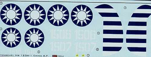Kora KORD4821 1:48 Henschel Hs-123A-1 China Air Force