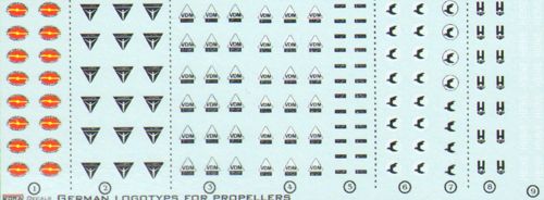 Kora KORD4839 1:48 Luftwaffe/German WWII propeller manufacturer logo's