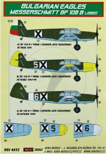 Kora KORD4852 1:48 Messerschmitt Bf-108B Lebed
