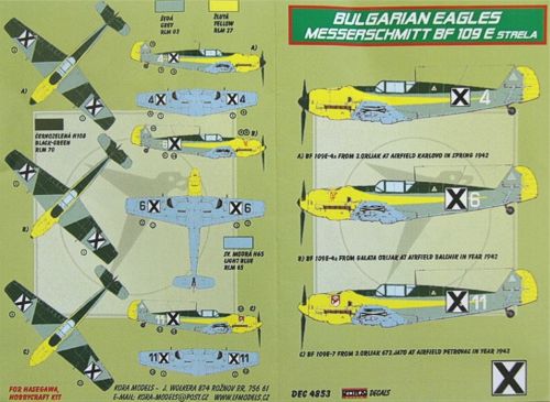 Kora KORD4853 1:48 Messerschmitt Bf-109E Strela