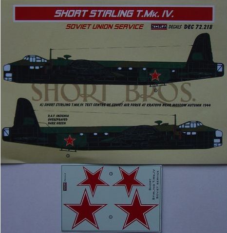 Kora KORD72218 1:72 Short Stirling T.Mk.IV Soviet Union