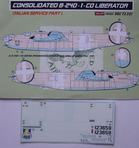 Kora KORD72221 1:72 Consolidated B-24D-1-CO Italian Pt.I