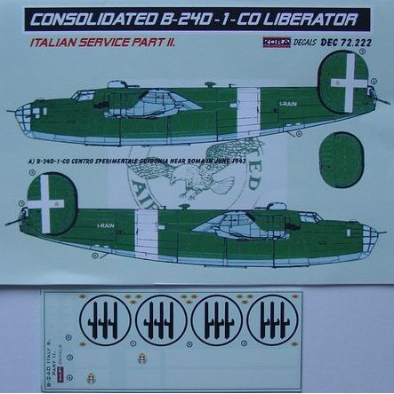 Kora KORD72222 1:72 Consolidated B-24D-1-CO Italian Pt.II
