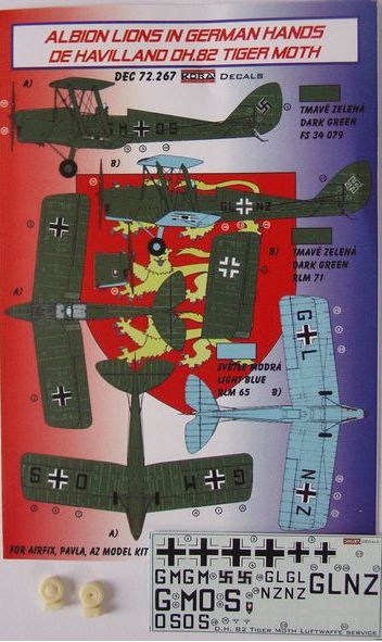 Kora KORD72267 1:72 Albion lions in German hands de Havilland DH.82A Tiger Moth