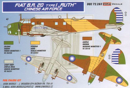 Kora KORD72283 1:72 Fiat BR.20 CICOGNA Type I RUTH