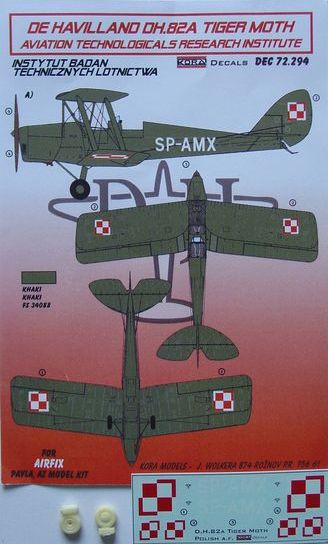 Kora KORD72294 DH.82A Tiger Moth Aviation Tech Research Inst 1:72