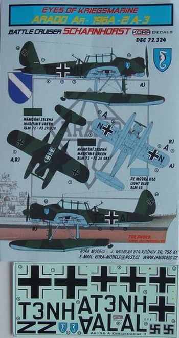 Kora KORD72324 1:72 Arado Ar-196A-2/A-3