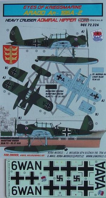 Kora KORD72326 1:72 Arado Ar-196A-2