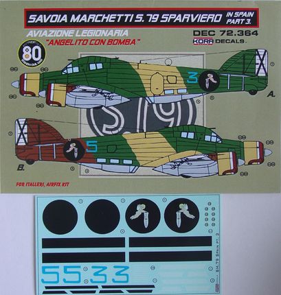Kora KORD72364 1:72 Savoia-Marchetti SM.79 Sparviero in Spain Vol.3