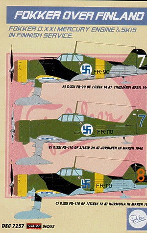 Kora KORD7257 1:72 Fokker Over Finland