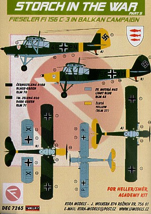 Kora KORD7265 1:72 Fieseler Fi-156C-3 'Storch'