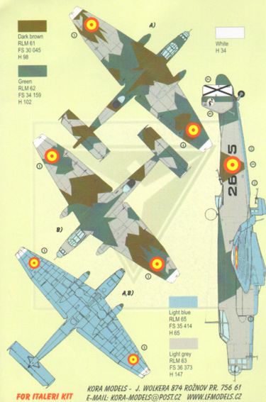 Kora KORD7290 1:72 Junkers Ju-86D-1